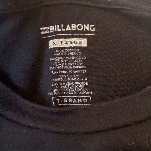 Black Billabong Tee - Picture 3 of 3
